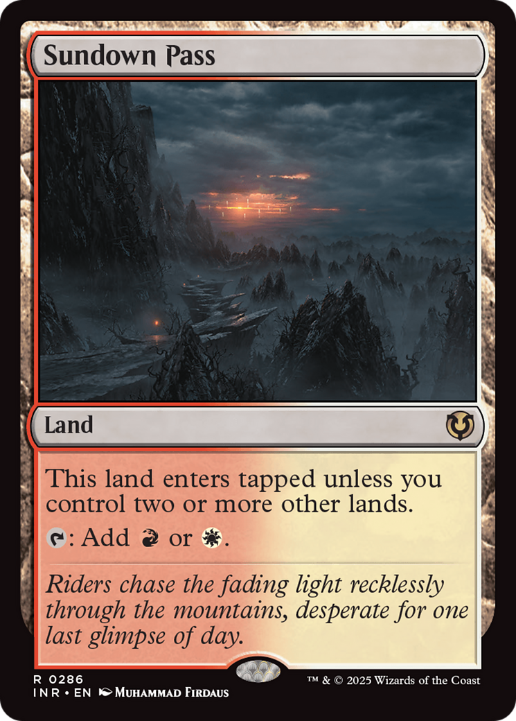 Sundown Pass (-286) - Innistrad Remastered - Premium MTG Single from Wizards of the Coast - Just $4.02! Shop now at Game Crave Tournament Store
