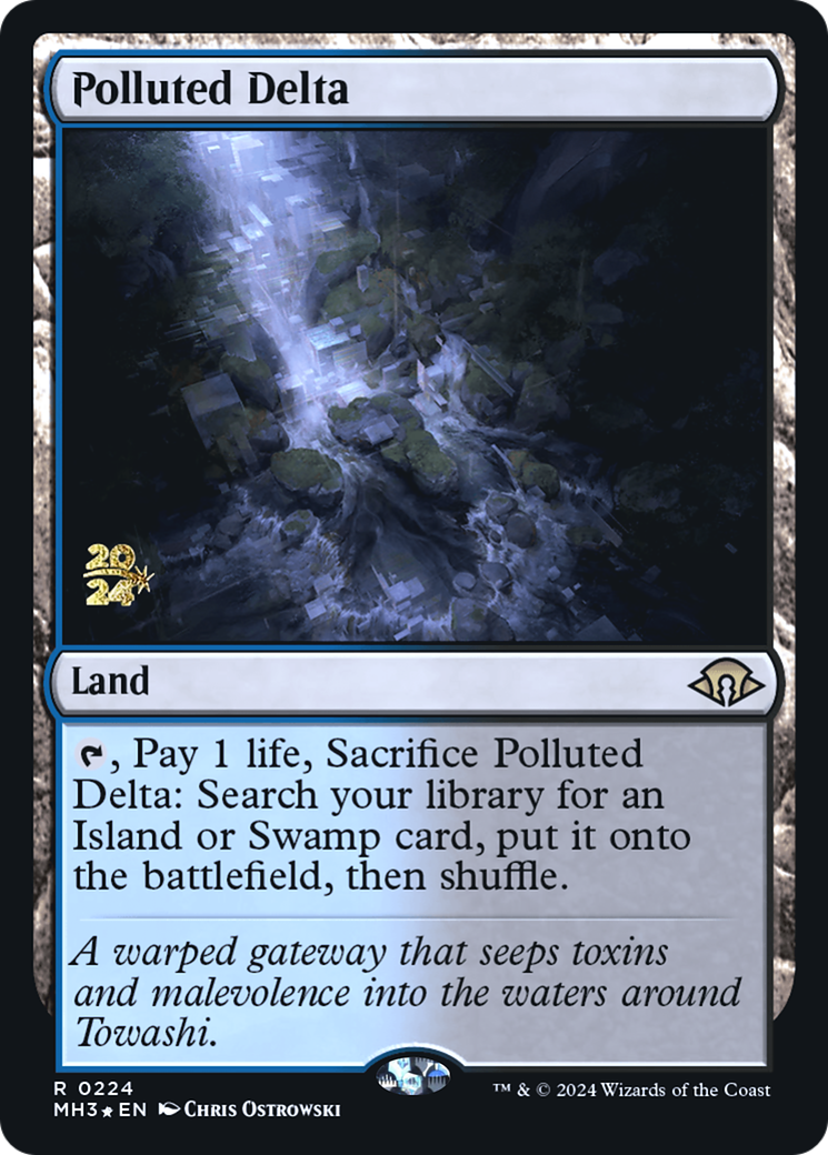 Polluted Delta (PMH3-224S) - Modern Horizons 3 Promos Foil - Premium MTG Single from Wizards of the Coast - Just $13.36! Shop now at Game Crave Tournament Store