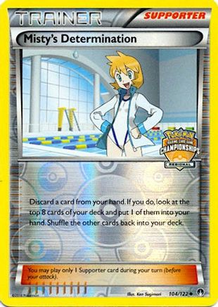 Misty's Determination - 104/122 (Regional Championships) 104 - League & Championship Cards Reverse Holofoil