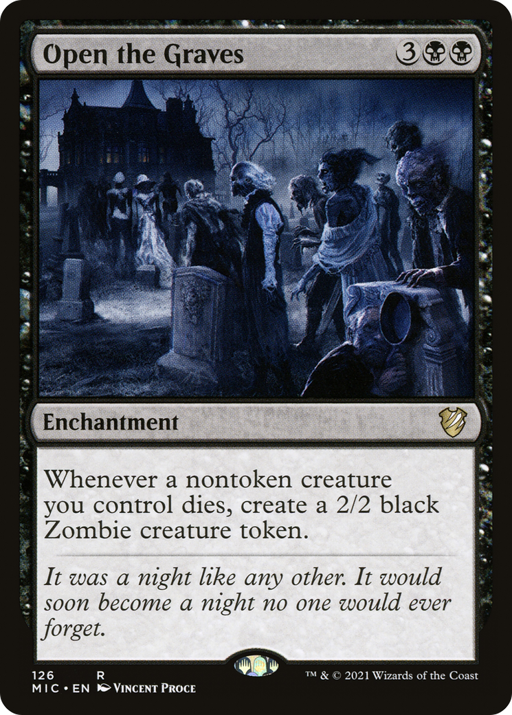 Open the Graves (MIC-126) - Midnight Hunt Commander - Premium MTG Single from Wizards of the Coast - Just $0.16! Shop now at Game Crave Tournament Store