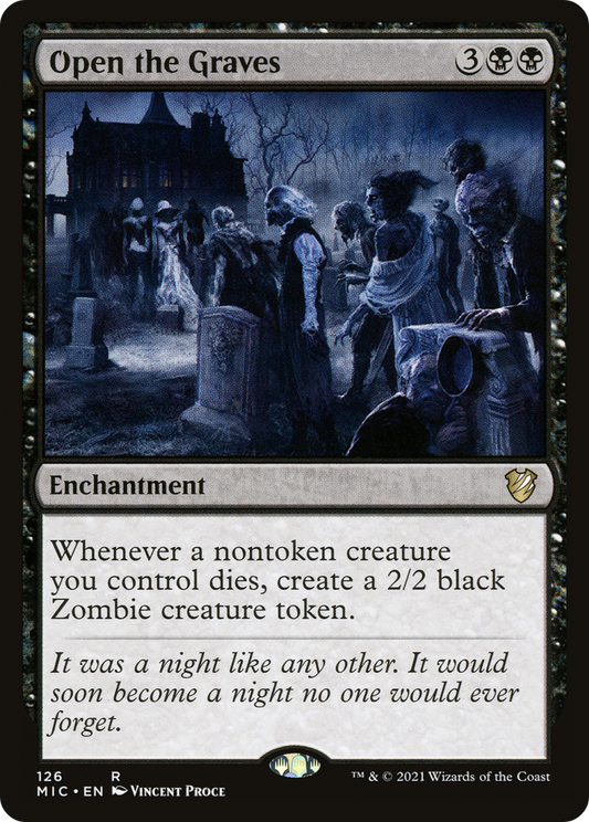 Open the Graves (MIC-126) - Midnight Hunt Commander - Premium MTG Single from Wizards of the Coast - Just $0.16! Shop now at Game Crave Tournament Store