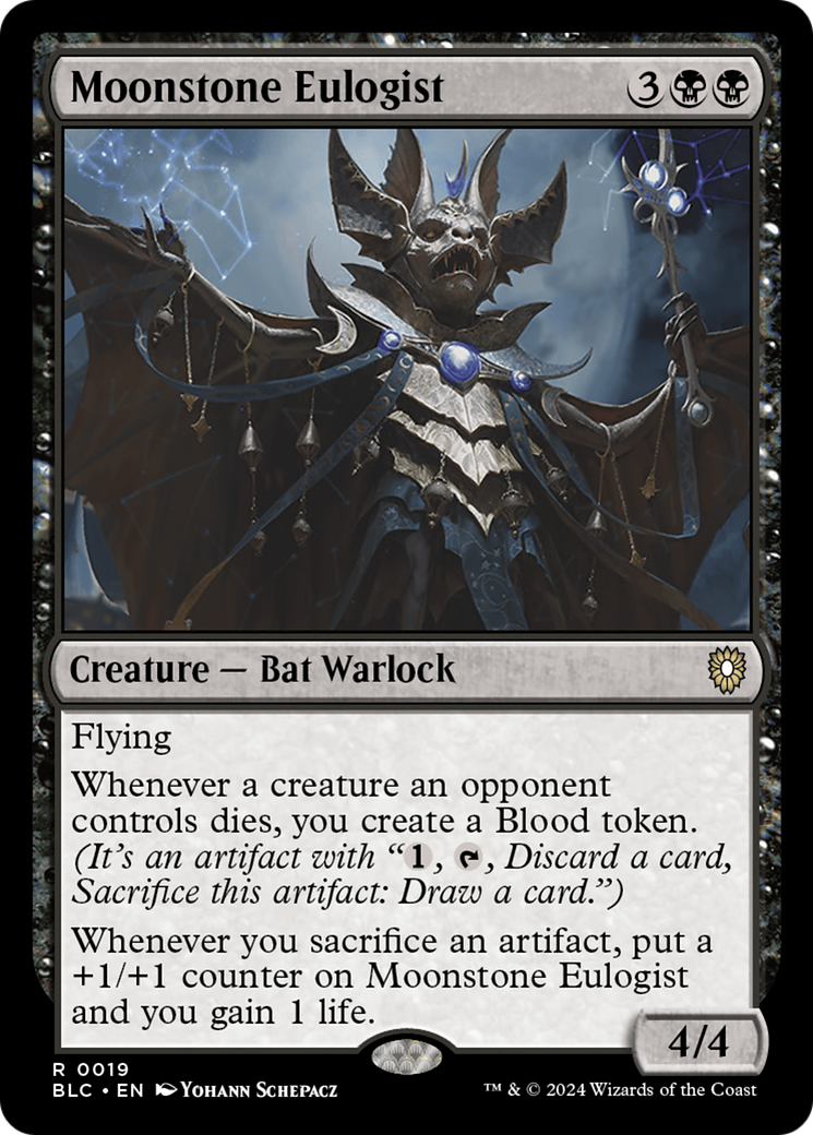 Moonstone Eulogist (BLC-019) - Bloomburrow Commander - Premium MTG Single from Wizards of the Coast - Just $0.25! Shop now at Game Crave Tournament Store