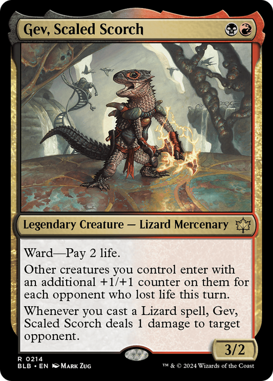 Gev, Scaled Scorch (BLB-214) - Bloomburrow - Premium MTG Single from Wizards of the Coast - Just $0.31! Shop now at Game Crave Tournament Store