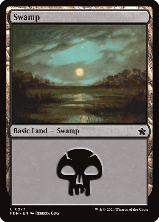 Swamp (FDN-277) - Foundations - Premium MTG Single from Wizards of the Coast - Just $0.25! Shop now at Game Crave Tournament Store