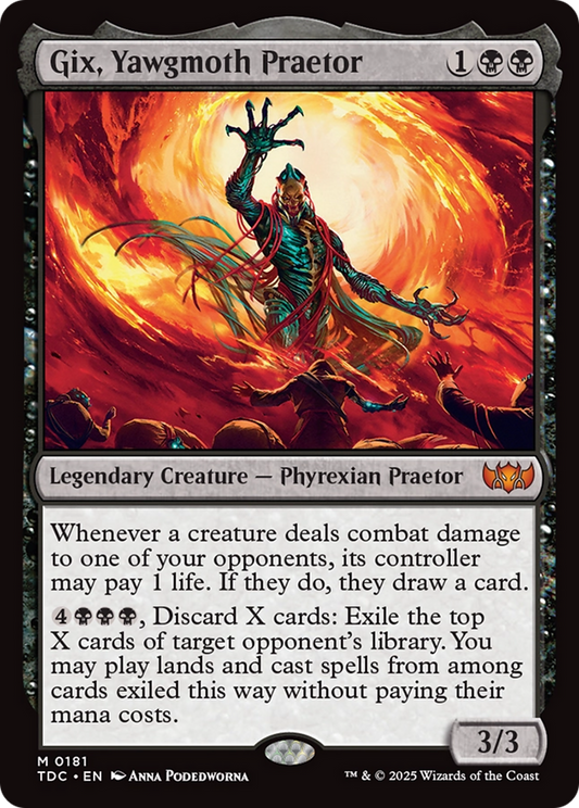 Gix, Yawgmoth Praetor (TDC-181) - Tarkir: Dragonstorm Commander - Premium MTG Single from Wizards of the Coast - Just $0.59! Shop now at Game Crave Tournament Store