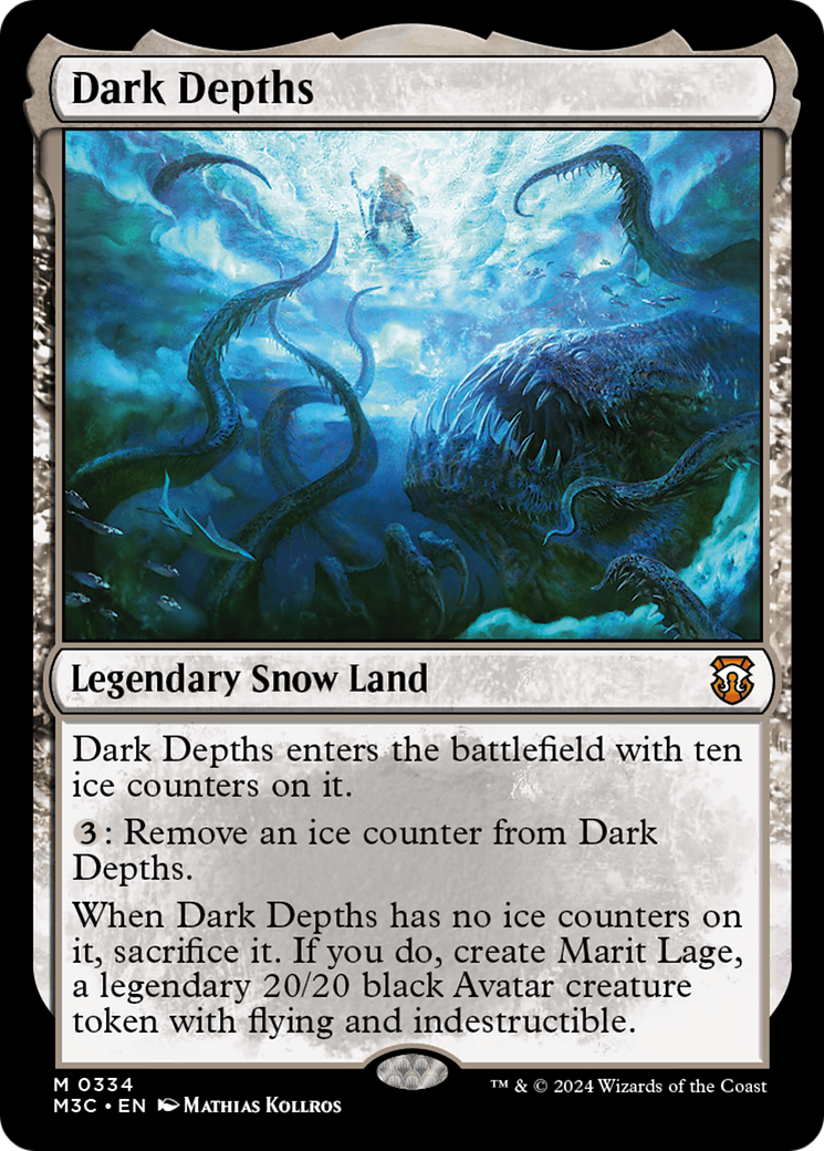 Dark Depths (M3C-334) - Modern Horizons 3 Commander - Premium MTG Single from Wizards of the Coast - Just $1.32! Shop now at Game Crave Tournament Store