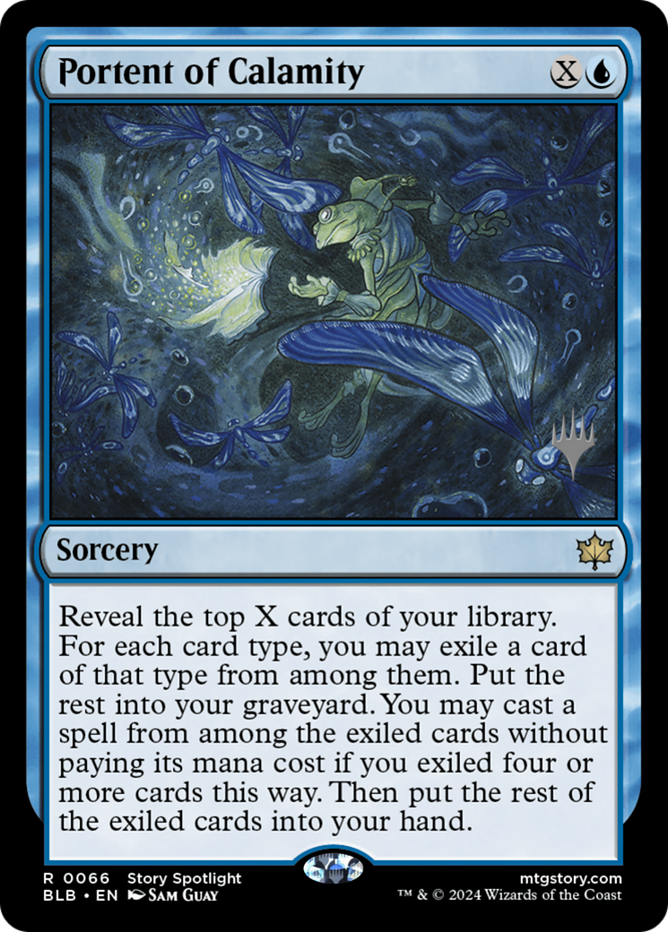 Portent of Calamity (PBLB-66P) - Bloomburrow Promos - Premium MTG Single from Wizards of the Coast - Just $0.26! Shop now at Game Crave Tournament Store