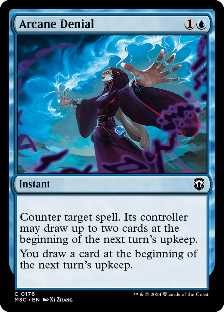 Arcane Denial (M3C-176) - Modern Horizons 3 Commander Foil - Premium MTG Single from Wizards of the Coast - Just $2.36! Shop now at Game Crave Tournament Store