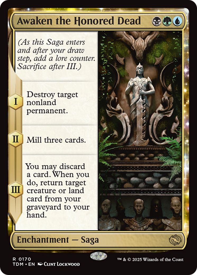 Awaken the Honored Dead (TDM-170) - Tarkir: Dragonstorm - Premium MTG Single from Wizards of the Coast - Just $0.08! Shop now at Game Crave Tournament Store