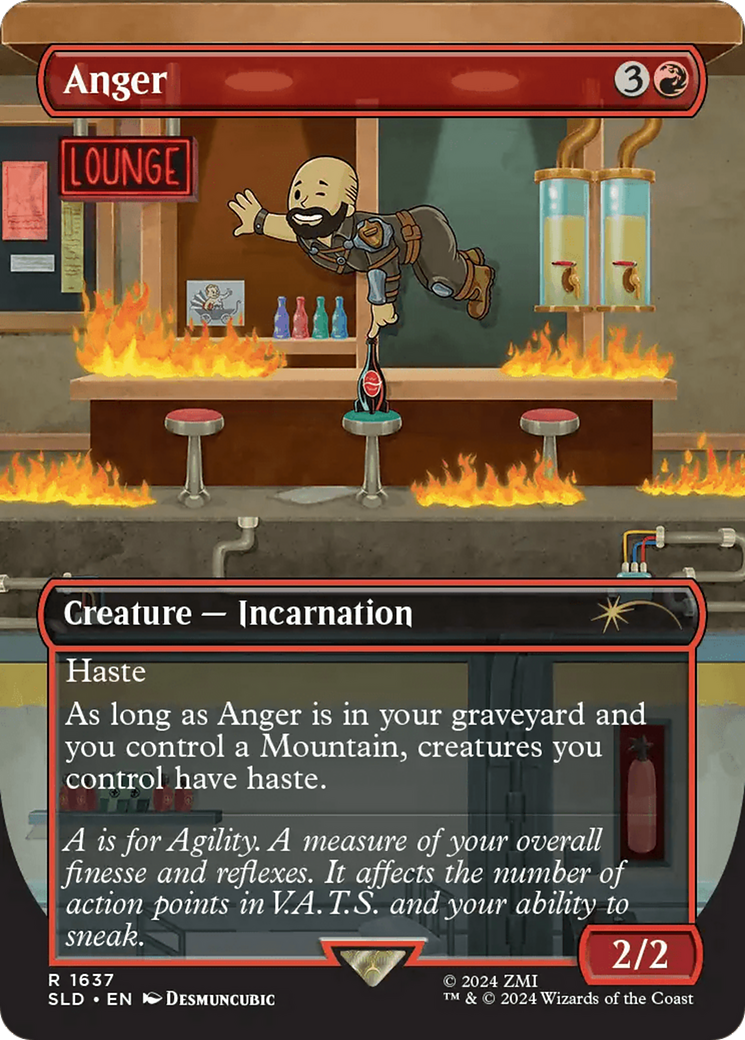 Anger (SLD-1637) - Secret Lair Drop (Borderless) - Premium MTG Single from Wizards of the Coast - Just $3.71! Shop now at Game Crave Tournament Store