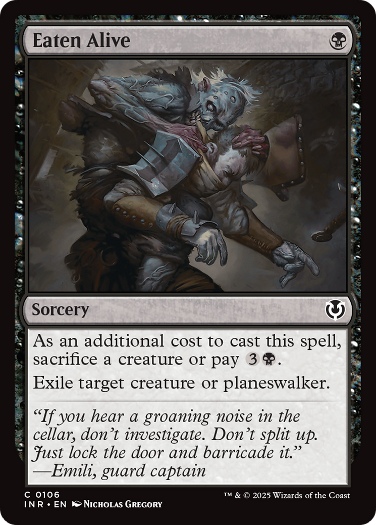 Eaten Alive (-106) - Innistrad Remastered Foil - Premium MTG Single from Wizards of the Coast - Just $0.25! Shop now at Game Crave Tournament Store