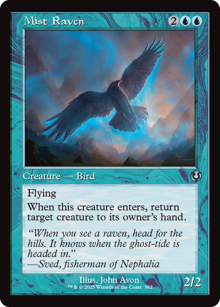 Mist Raven (Retro Frame) (-362) - Innistrad Remastered - Premium MTG Single from Wizards of the Coast - Just $0.26! Shop now at Game Crave Tournament Store