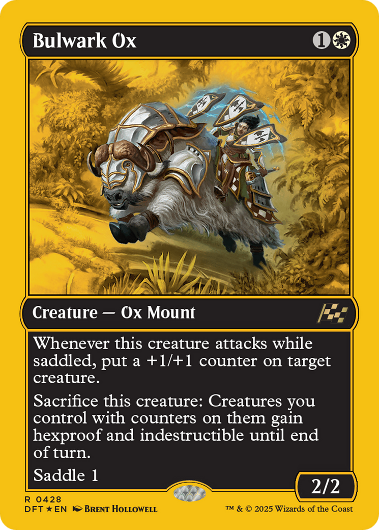 Bulwark Ox (First-Place Foil) (DFT-428) - Aetherdrift Foil - Premium MTG Single from Wizards of the Coast - Just $0.22! Shop now at Game Crave Tournament Store