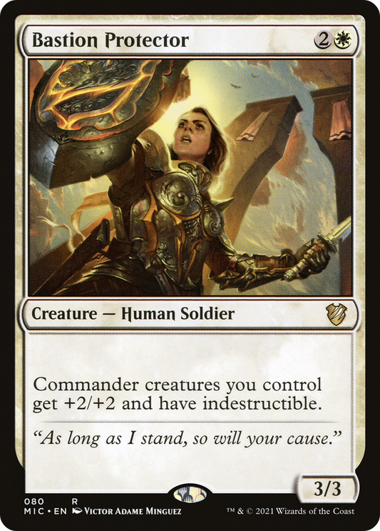 Bastion Protector (MIC-080) - Midnight Hunt Commander - Premium MTG Single from Wizards of the Coast - Just $0.70! Shop now at Game Crave Tournament Store