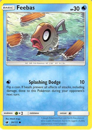 Feebas 26/111 - Crimson Invasion Reverse Holofoil