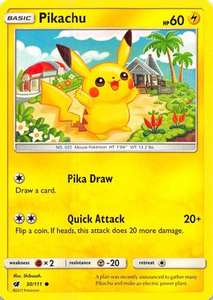 Pikachu 30/111 - Crimson Invasion