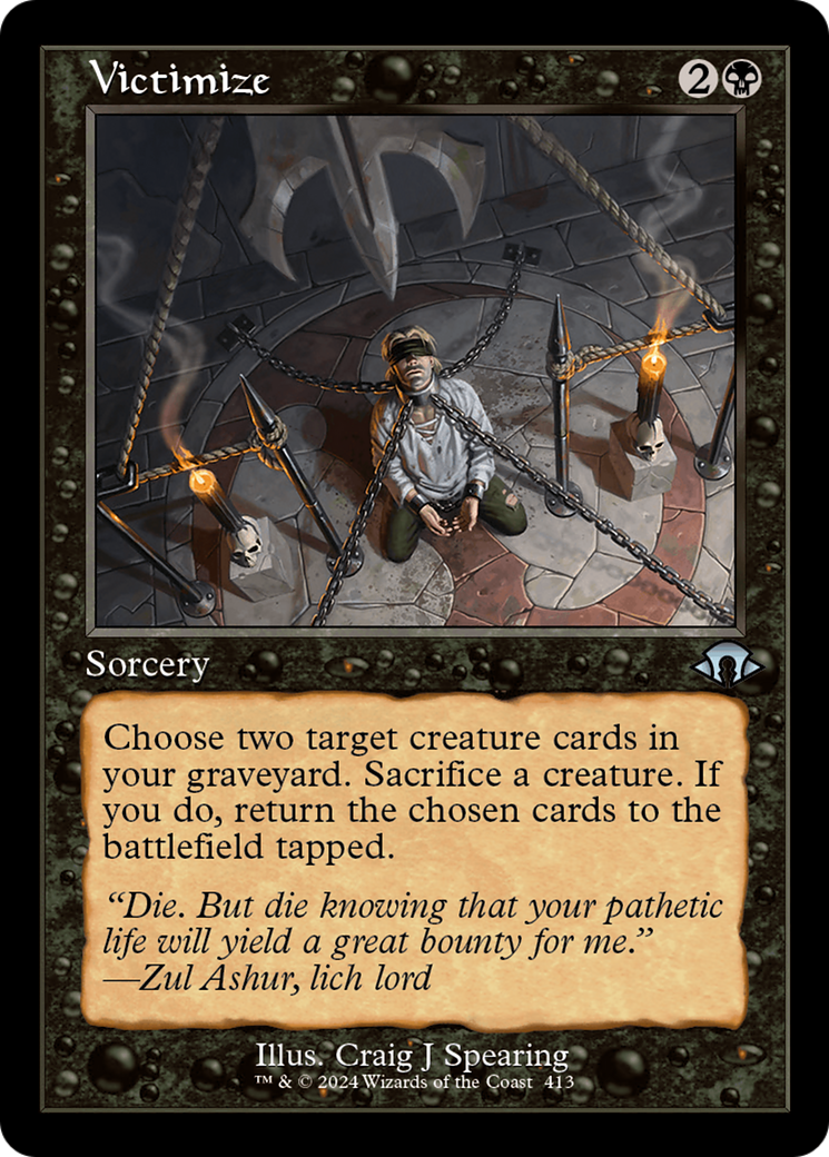 Victimize (MH3-413) - Modern Horizons 3 - Premium MTG Single from Wizards of the Coast - Just $0.38! Shop now at Game Crave Tournament Store