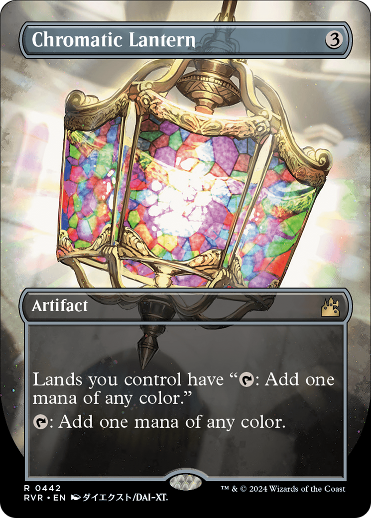 Chromatic Lantern (RVR-442) - Ravnica Remastered (Borderless) Foil - Premium MTG Single from Wizards of the Coast - Just $17.30! Shop now at Game Crave Tournament Store
