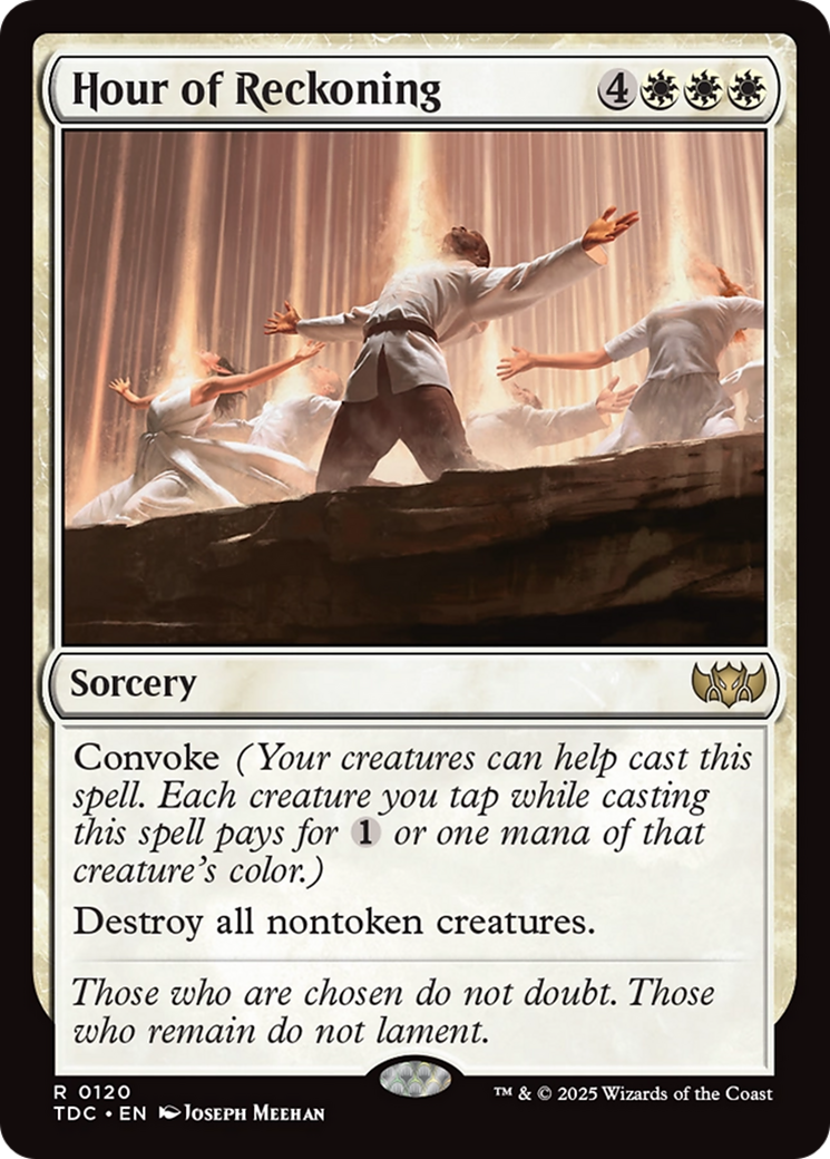 Hour of Reckoning (TDC-120) - Tarkir: Dragonstorm Commander - Premium MTG Single from Wizards of the Coast - Just $0.08! Shop now at Game Crave Tournament Store
