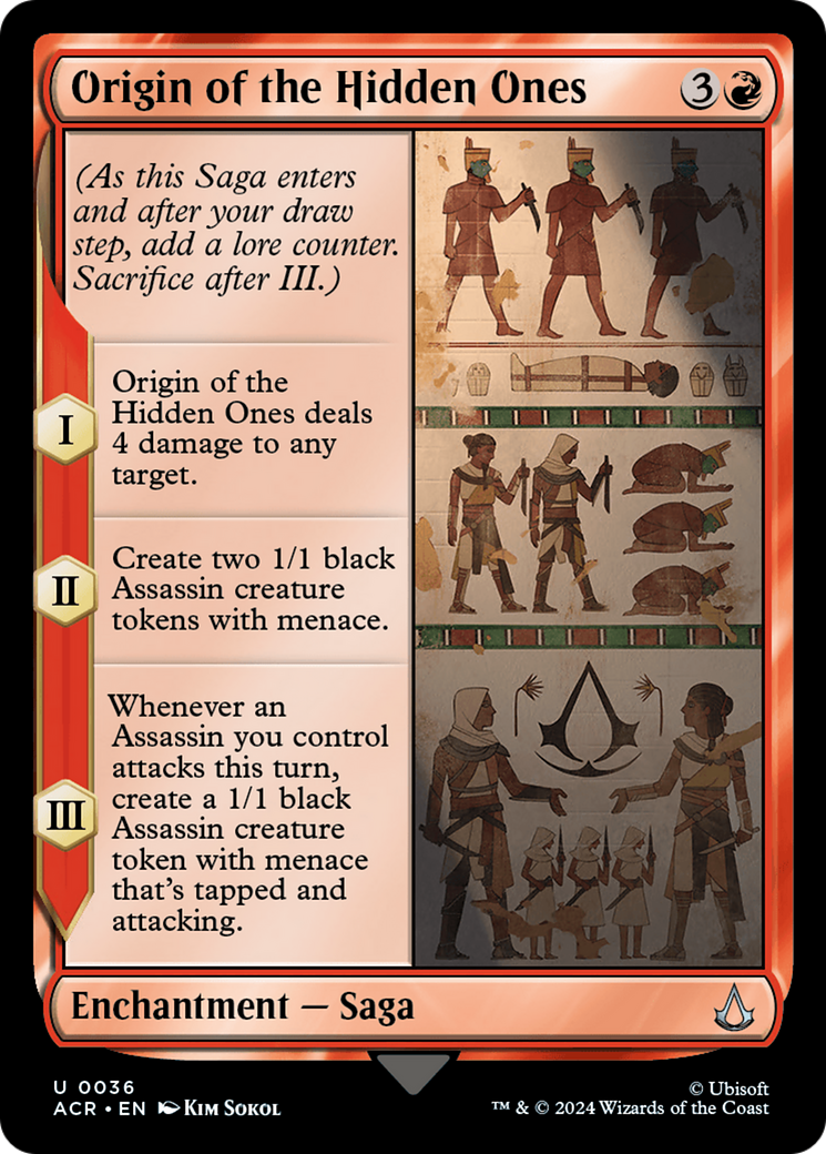 Origin of the Hidden Ones (ACR-036) - Assassin's Creed - Premium MTG Single from Wizards of the Coast - Just $0.25! Shop now at Game Crave Tournament Store