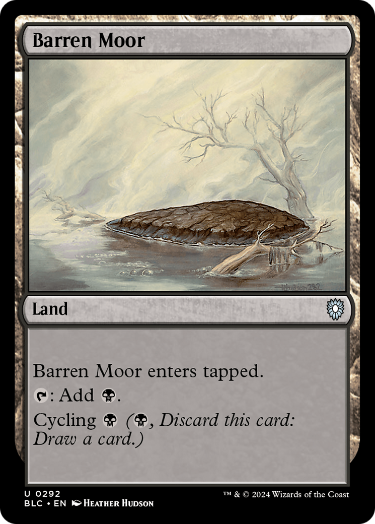 Barren Moor (BLC-292) - Bloomburrow Commander - Premium MTG Single from Wizards of the Coast - Just $0.25! Shop now at Game Crave Tournament Store