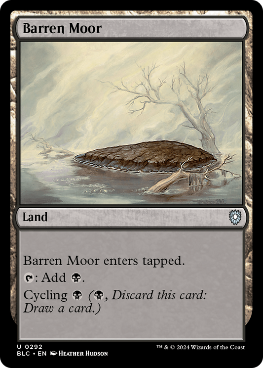 Barren Moor (BLC-292) - Bloomburrow Commander - Premium MTG Single from Wizards of the Coast - Just $0.25! Shop now at Game Crave Tournament Store