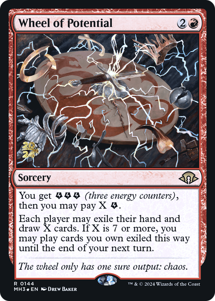 Wheel of Potential (PMH3-144S) - Modern Horizons 3 Promos Foil - Premium MTG Single from Wizards of the Coast - Just $0.37! Shop now at Game Crave Tournament Store