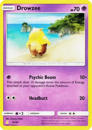 Drowzee 22 - SM Trainer Kit Lycanroc & Alolan Raichu