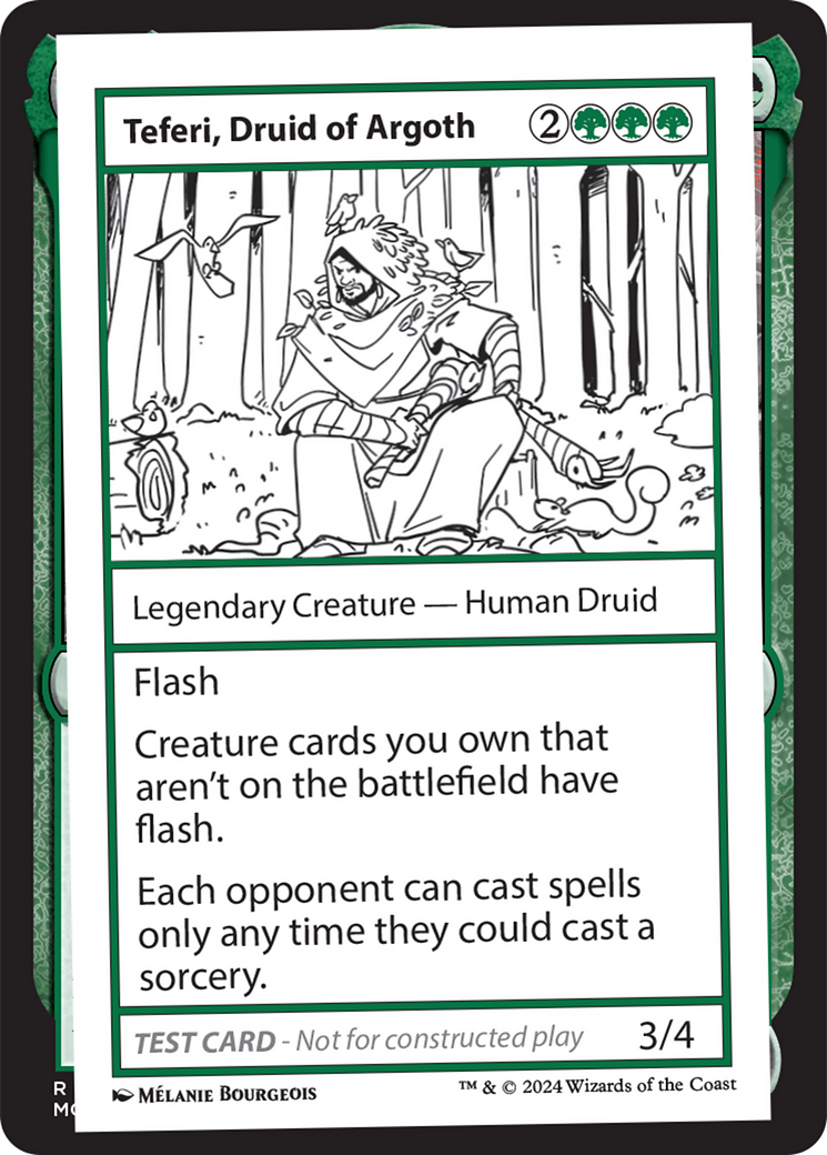 Teferi, Druid of Argoth (MB2-348) - Mystery Booster 2 - Premium MTG Single from Wizards of the Coast - Just $0.26! Shop now at Game Crave Tournament Store