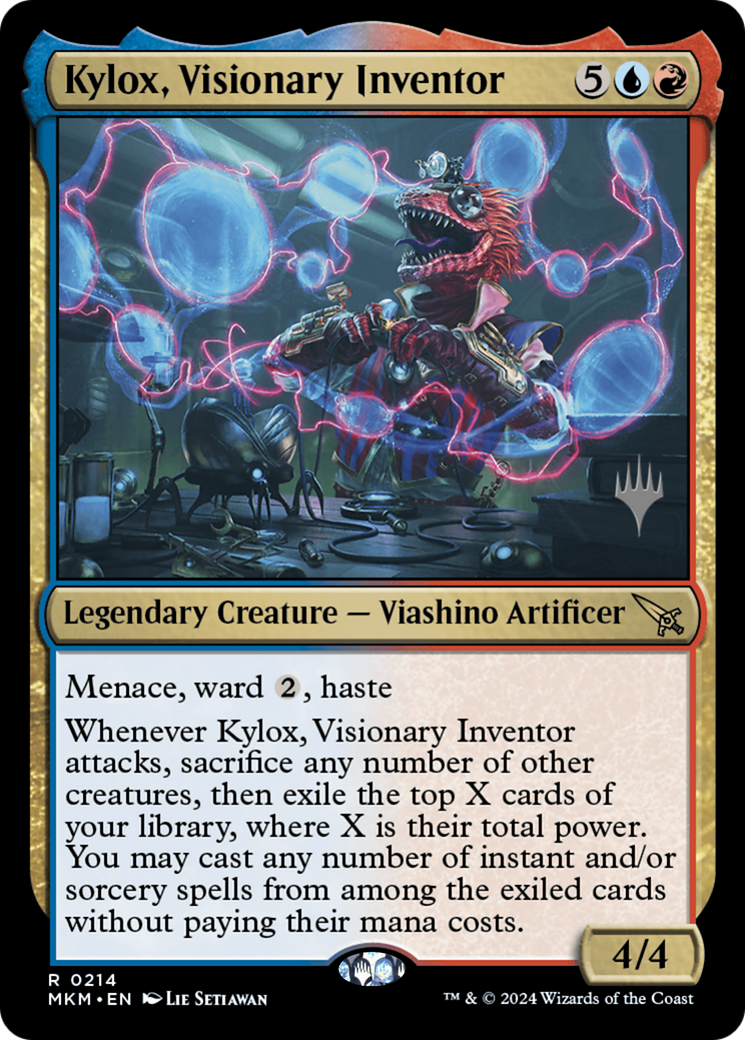 Kylox, Visionary Inventor (PMKM-214P) - Murders at Karlov Manor Promos - Premium MTG Single from Wizards of the Coast - Just $0.30! Shop now at Game Crave Tournament Store
