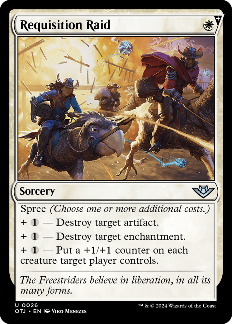 Requisition Raid (OTJ-026) - Outlaws of Thunder Junction Foil - Premium MTG Single from Wizards of the Coast - Just $1! Shop now at Game Crave Tournament Store
