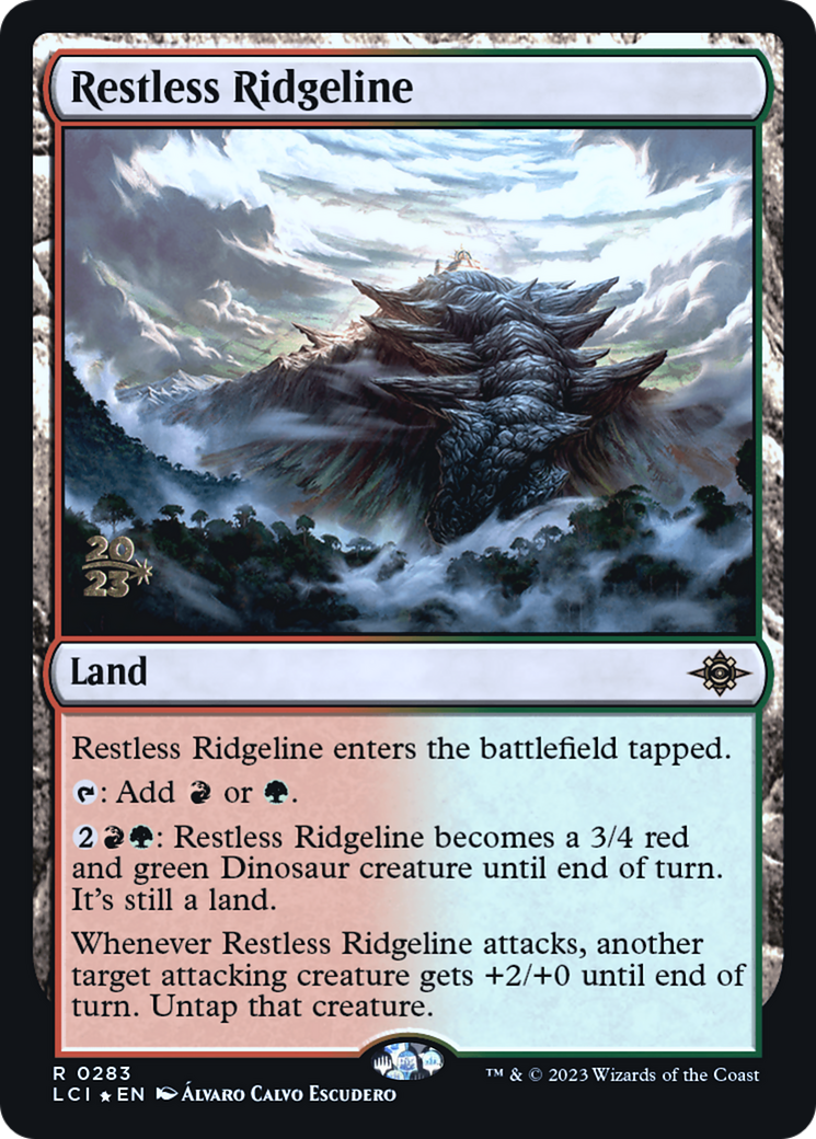 Restless Ridgeline (PLCI-283S) - The Lost Caverns of Ixalan Promos Foil - Premium MTG Single from Wizards of the Coast - Just $0.54! Shop now at Game Crave Tournament Store