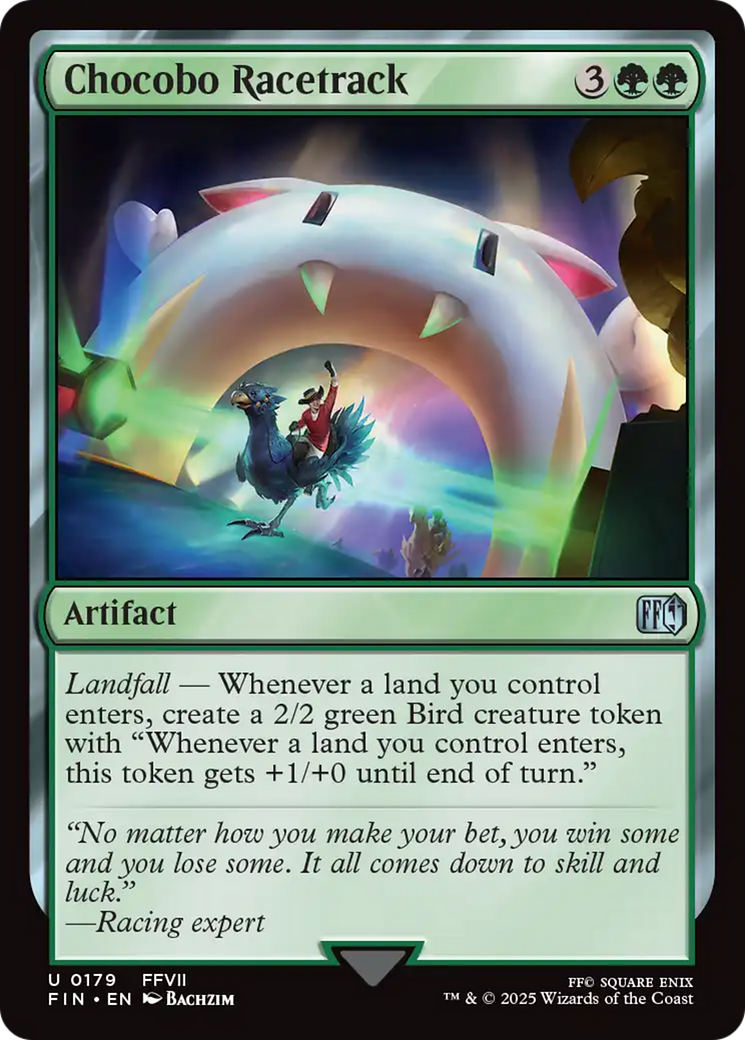 Chocobo Racetrack (FIN-179) - FINAL FANTASY Foil - Premium MTG Single from Wizards of the Coast - Just $0.09! Shop now at Game Crave Tournament Store