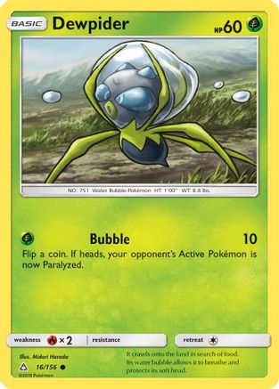 Dewpider 16/156 - Ultra Prism Reverse Holofoil