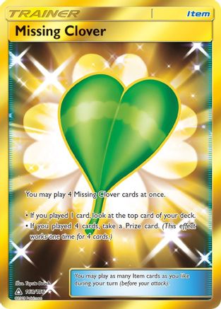Missing Clover 168/156 - Ultra Prism Holofoil