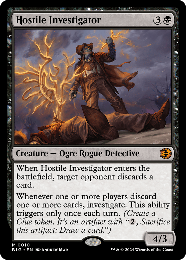 Hostile Investigator (BIG-010) - The Big Score Foil - Premium MTG Single from Wizards of the Coast - Just $0.95! Shop now at Game Crave Tournament Store