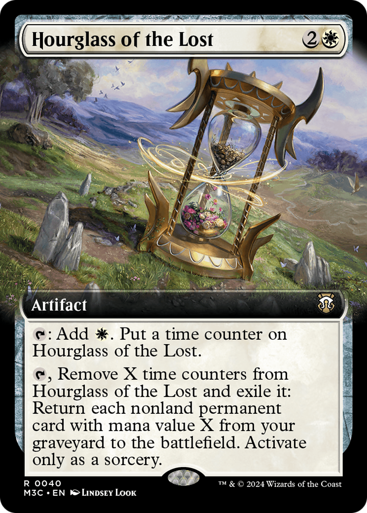 Hourglass of the Lost (M3C-040) - Modern Horizons 3 Commander: (Extended Art) - Premium MTG Single from Wizards of the Coast - Just $0.59! Shop now at Game Crave Tournament Store