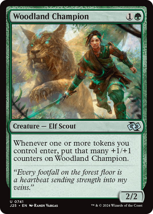 Woodland Champion (J25-741) - Foundations Jumpstart - Premium MTG Single from Wizards of the Coast - Just $0.25! Shop now at Game Crave Tournament Store