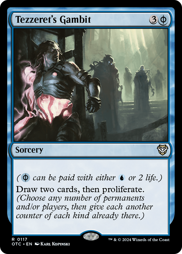 Tezzeret's Gambit (OTC-117) - Outlaws of Thunder Junction Commander - Premium MTG Single from Wizards of the Coast - Just $0.25! Shop now at Game Crave Tournament Store