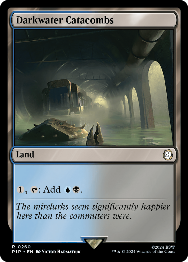 Darkwater Catacombs (PIP-260) - Fallout - Premium MTG Single from Wizards of the Coast - Just $0.25! Shop now at Game Crave Tournament Store