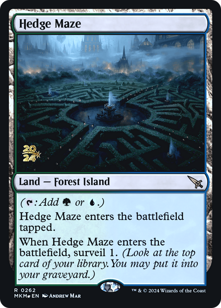 Hedge Maze (PMKM-262S) - Murders at Karlov Manor Promos Foil - Premium MTG Single from Wizards of the Coast - Just $12.25! Shop now at Game Crave Tournament Store