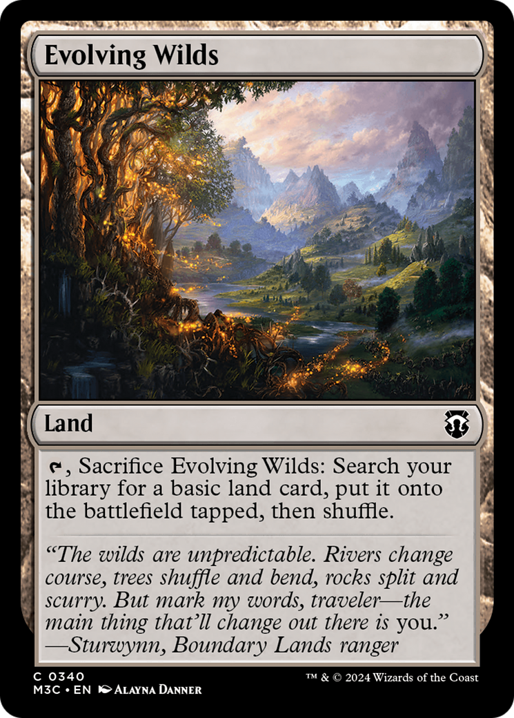 Evolving Wilds (M3C-340) - Modern Horizons 3 Commander - Premium MTG Single from Wizards of the Coast - Just $0.25! Shop now at Game Crave Tournament Store