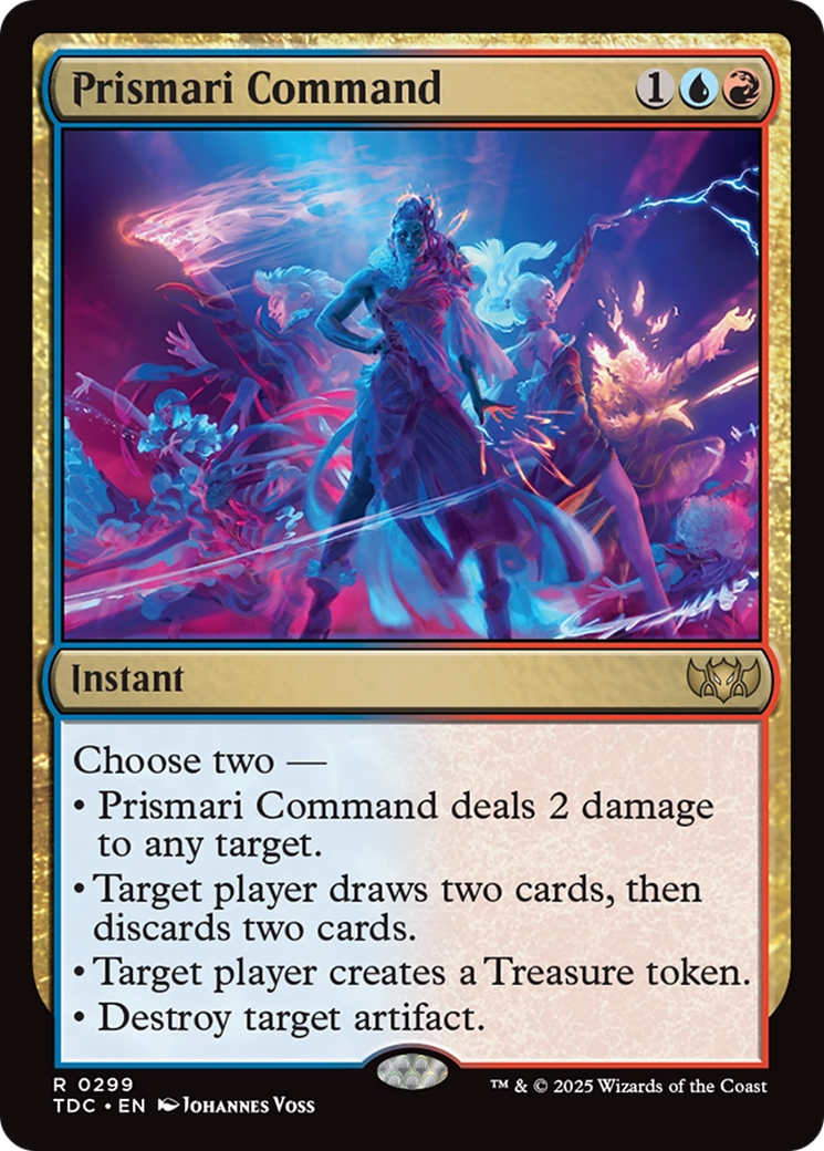 Prismari Command (TDC-299) - Tarkir: Dragonstorm Commander - Premium MTG Single from Wizards of the Coast - Just $0.08! Shop now at Game Crave Tournament Store
