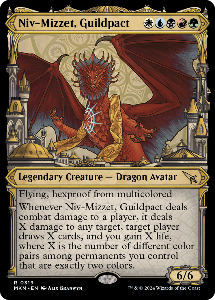 Niv-Mizzet, Guildpact (MKM-319) - Murders at Karlov Manor: (Showcase) - Premium MTG Single from Wizards of the Coast - Just $0.25! Shop now at Game Crave Tournament Store