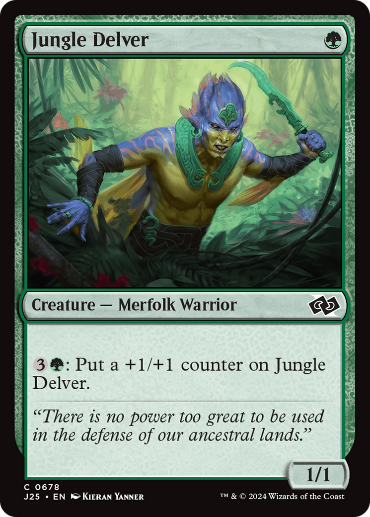 Jungle Delver (J25-678) - Foundations Jumpstart - Premium MTG Single from Wizards of the Coast - Just $0.25! Shop now at Game Crave Tournament Store