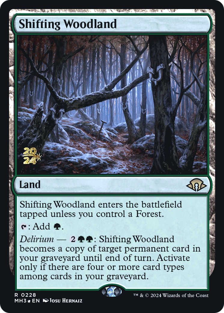 Shifting Woodland (PMH3-228S) - Modern Horizons 3 Promos Foil - Premium MTG Single from Wizards of the Coast - Just $6.63! Shop now at Game Crave Tournament Store