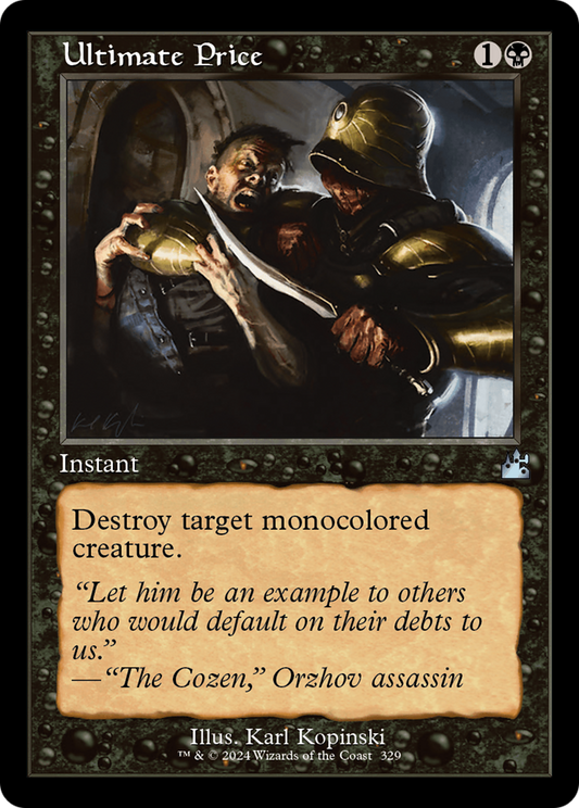 Ultimate Price (RVR-329) - Ravnica Remastered - Premium MTG Single from Wizards of the Coast - Just $0.25! Shop now at Game Crave Tournament Store