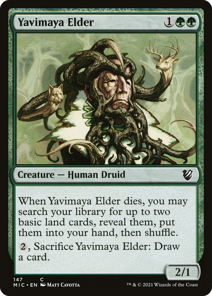 Yavimaya Elder (MIC-147) - Midnight Hunt Commander - Premium MTG Single from Wizards of the Coast - Just $0.08! Shop now at Game Crave Tournament Store