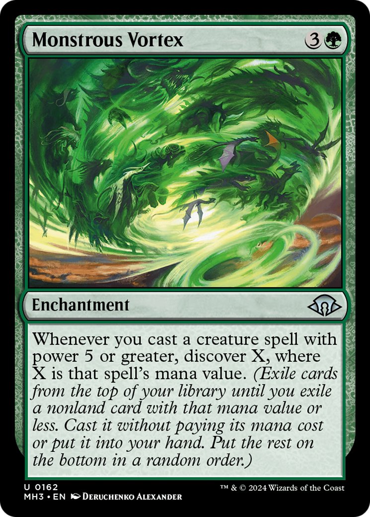 Monstrous Vortex (MH3-162) - Modern Horizons 3 Foil - Premium MTG Single from Wizards of the Coast - Just $0.30! Shop now at Game Crave Tournament Store