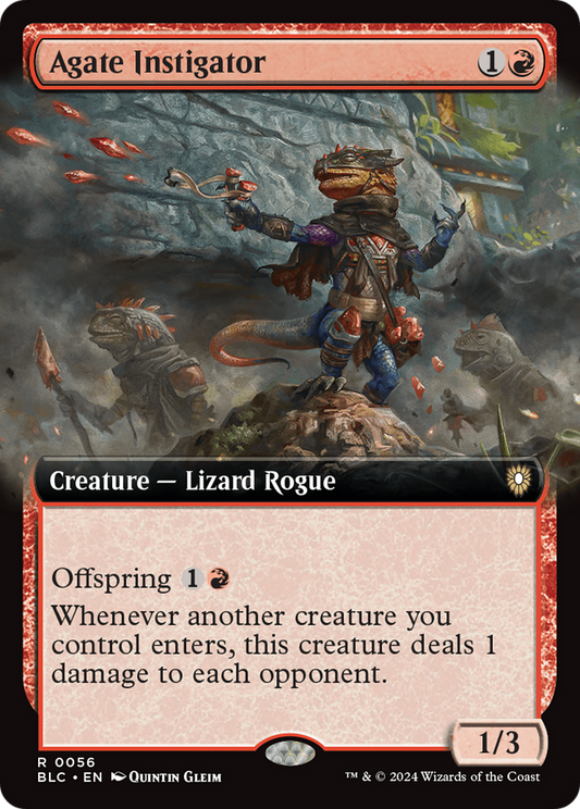 Agate Instigator (BLC-056) - Bloomburrow Commander: (Extended Art) Foil - Premium MTG Single from Wizards of the Coast - Just $8.11! Shop now at Game Crave Tournament Store